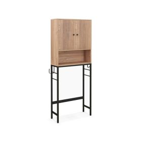 Household The Bathroom Storage Cabinet with Adjustable Shelf (Color: Natural, Type: Storage Cabinet)