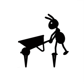 Decorative Iron Ant Garden Stake - Outdoor Metal Yard Art For Lawn, Patio (Option: Look at the picture)